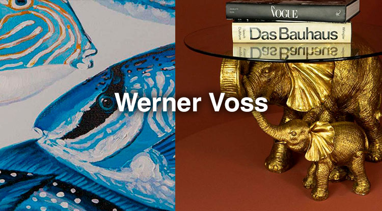 Золотые слоны, акриловые рыбы и множество других животных в новинках мебели и декора Werner Voss