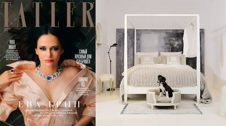 Мебель для собак и кошек из ассортимента Home Concept на страницах журнала Tatler