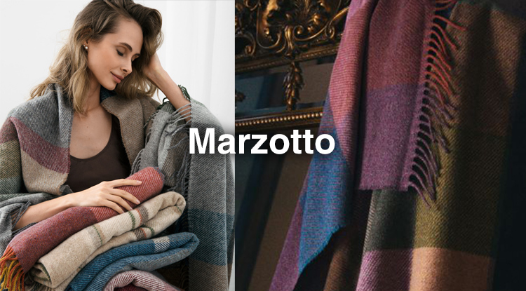 Новый итальянский бренд Marzotto - элегантные, тёплые, экологичные пледы-покрывала