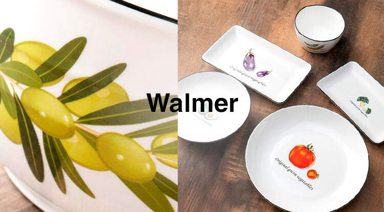 Зеленый горошек, авокадо, оливки, баклажан на фарфоре - новинки посуды Walmer в наличии