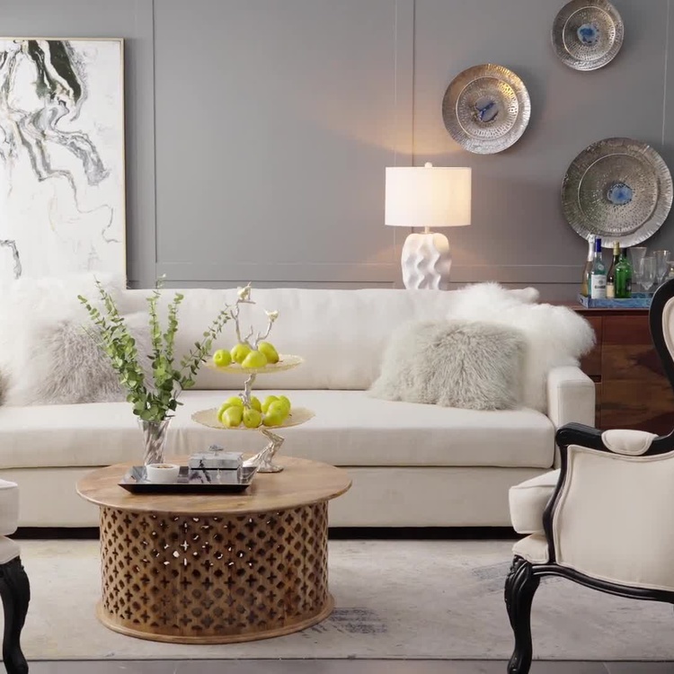 Двухуровневая сервировочная подставка с птицами и золотистым стеклом Atelier 2 Tier Plates Gold