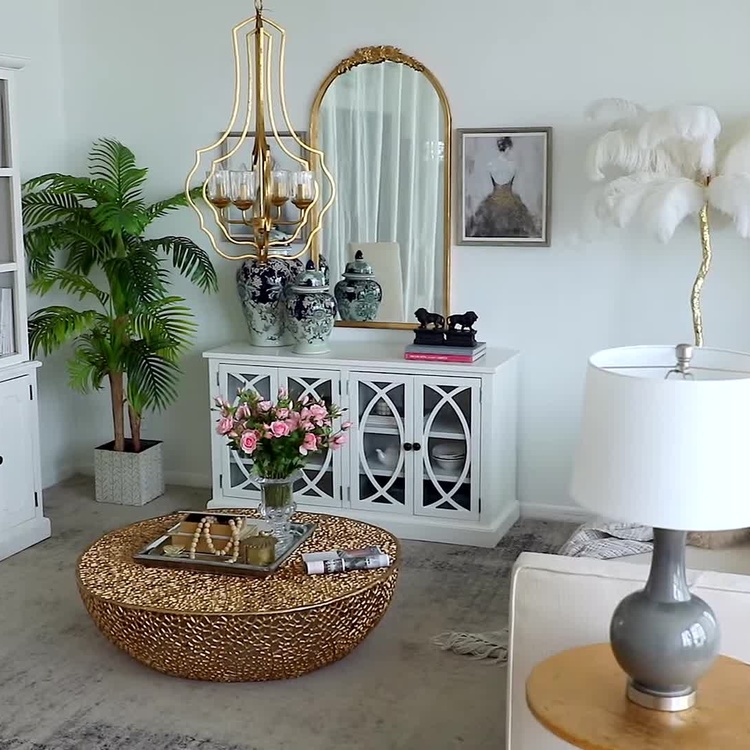 Ваза Брин с крышкой и цветочным узором Bryn Ginger Jar Large