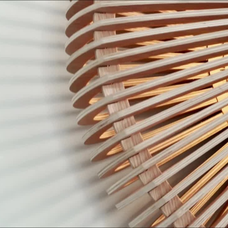 Подвесной светильник Клейва Дайн Вуд на белом проводе Clava Dine Wood With White Cord