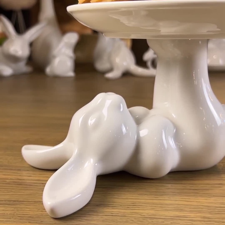 Сервировочная подставка Кролик, S Decorative Plate Rabbit Small