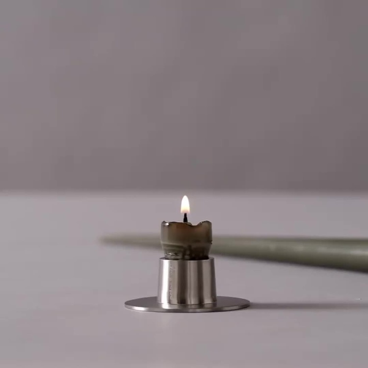 Металлический подсвечник матовый, M Candle Holder Medium Matt