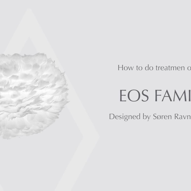 Подвесной светильник Эос на белом проводе, белые перья, XXL Eos Hanging Lamp With White Cord Extra Extra Large