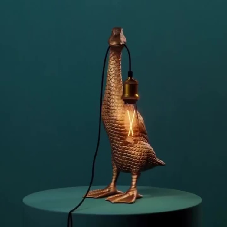 Напольный светильник Золотая утка Floor Lamp Golden Duck