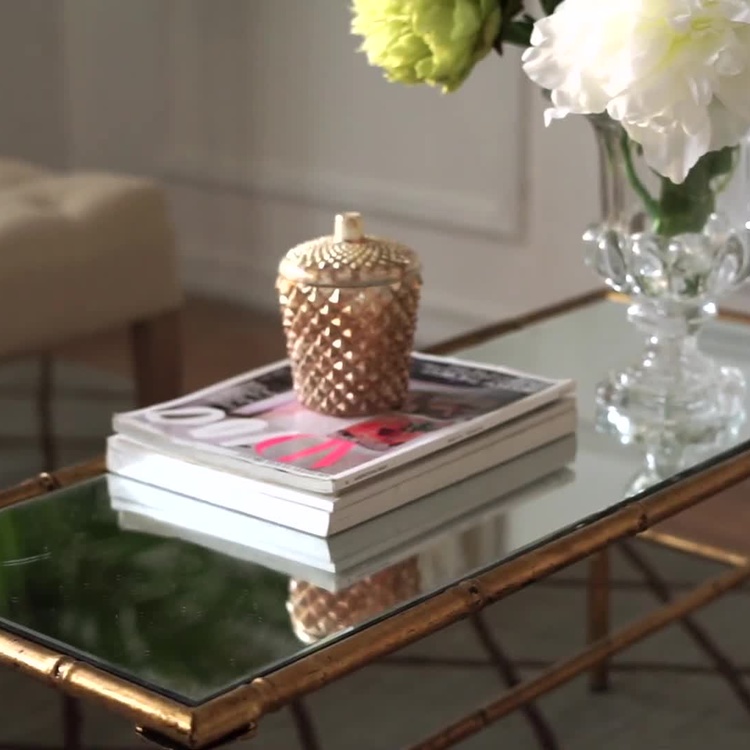 Соевая аромасвеча в стакане из ртутного стекла Эрл Грей Mercury Finish Soy Wax Candle Earl Grey