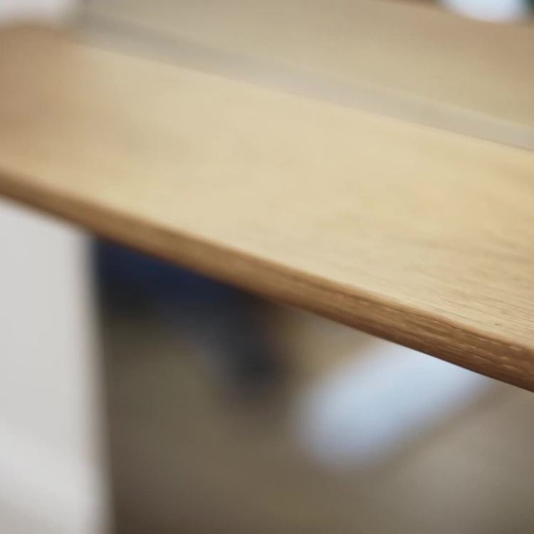 Настенное зеркало с полкой и ящиком Ещё один взгляд, чёрный дуб One More Look Mirror Stand, Black Oak