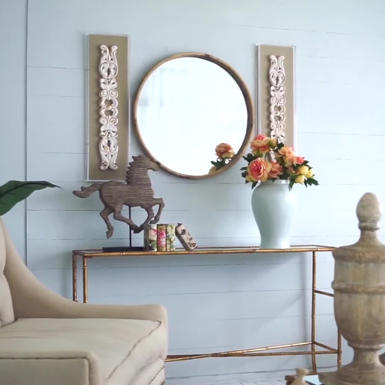 Круглое зеркало Тейн Thayne Round Wall Mirror