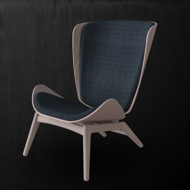 Кресло Читатель, тёмные ножки  The Reader Wing Chair, Dark Oak