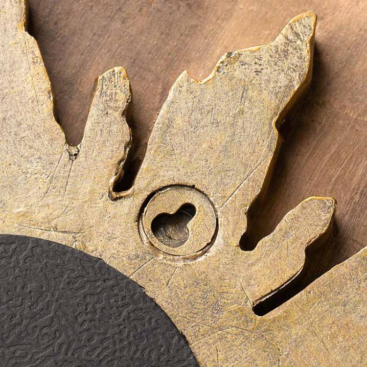 Зеркало в раме золотого цвета с патиной Gold Patina Resin Mirror