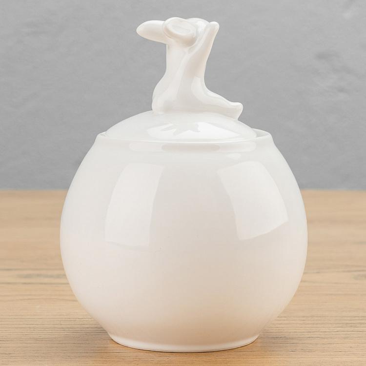 Сахарница с кроликом на крышке Rabbit On The Lid Sugar Bowl