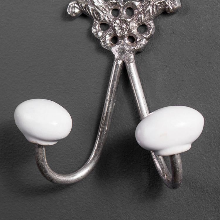 Двухрожковый крючок Две розы 2 Roses Hook With Ceramic