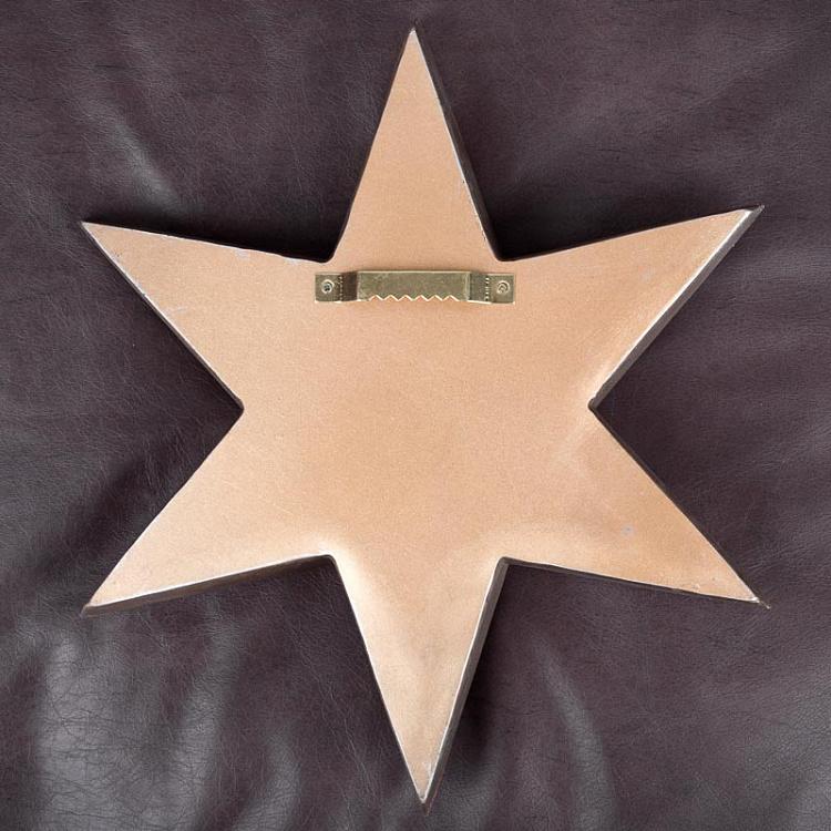 Настенная новогодняя Звезда с зеркальными гранями Wall Star With Mirrors 29 cm