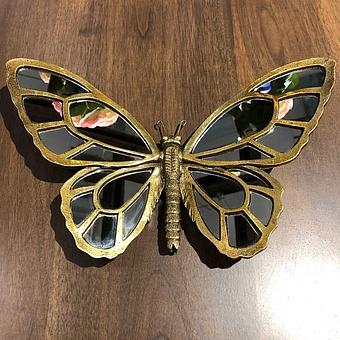 Butterfly Wall Deco With Mirrors discount