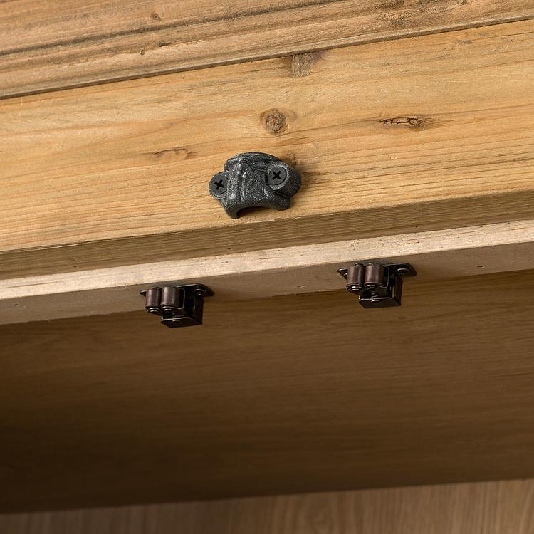 Книжный шкаф-сервант с 4 дверцами и ящиками Вильнёв Villeneuve 4 Glass Doors Bookcase With Drawers DB