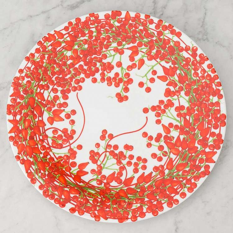 Сервировочная тарелка Красная нить ягоды Fil Rouge Bacche Serving Plate