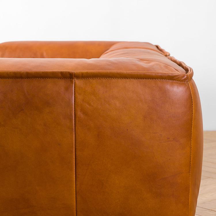 Трёхместный диван Севилья, красно-коричневые ножки Sevilla 3 Seater, Red Brown Wood D