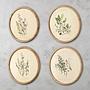 Набор из 4-х картин Set Of 4 Round Frame Prints Flora