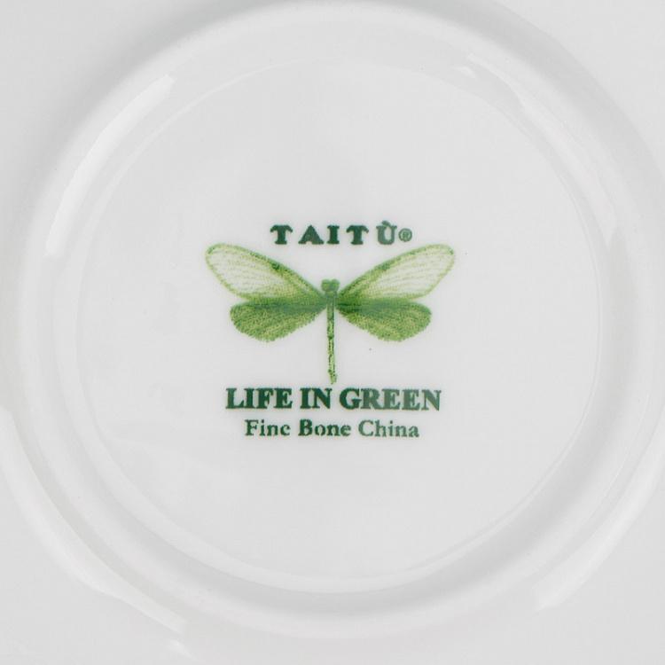 Кофейная пара Зелёная жизнь Life In Green Coffee Cup And Saucer