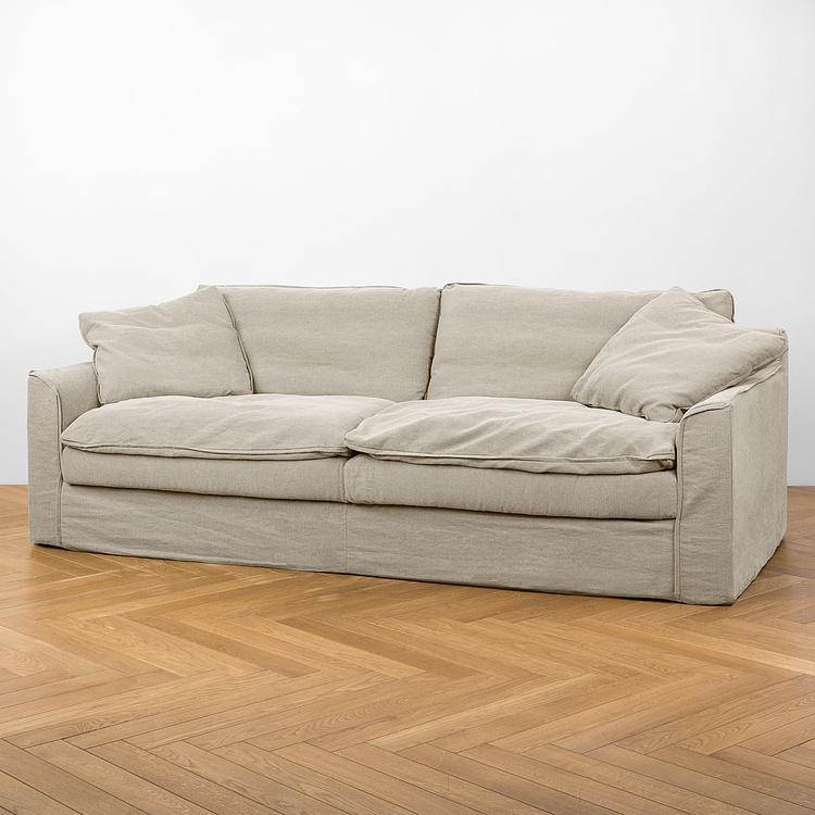 Трёхместный льняной диван Луизиана Louisiana 3 Seater Linen RM