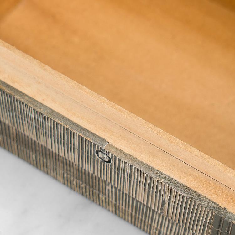 Шкатулка из рога Эмир, L Emir Horn Box Grey And Black Large