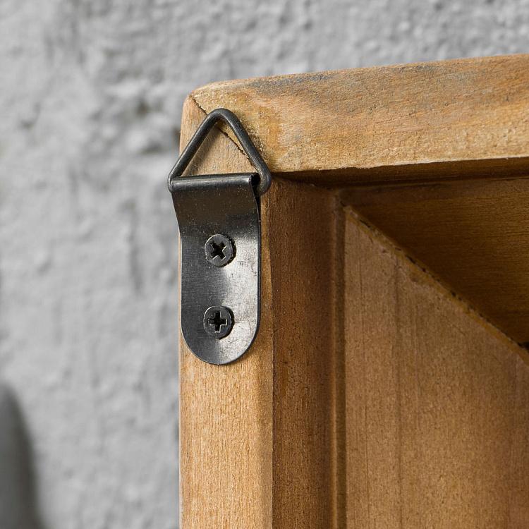 Настенные прямоугольные часы из сосны Rectangular Pine Clock