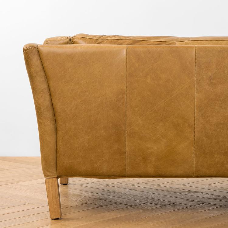 Трёхместный диван Линкольн, ножки белёный дуб Lincoln 3 Seater, Bleached Oak PF