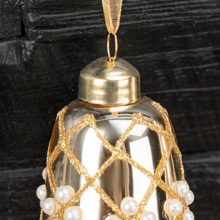 Набор из двух ёлочных игрушек Стеклянные колокольчики 2 Set Of 2 Glass Bells 2 12 cm