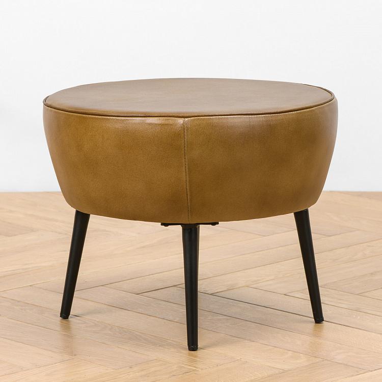 Банкетка Перкуссия Percussion Stool Brown Leather