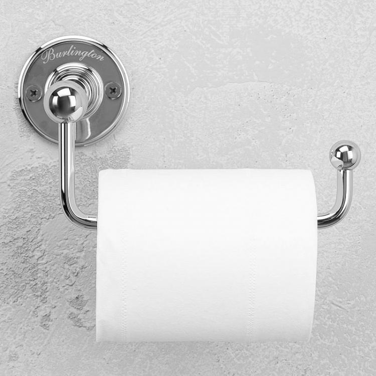 Настенный держатель-крюк для туалетной бумаги цвета хром Toilet Roll Hook Holder Chrome