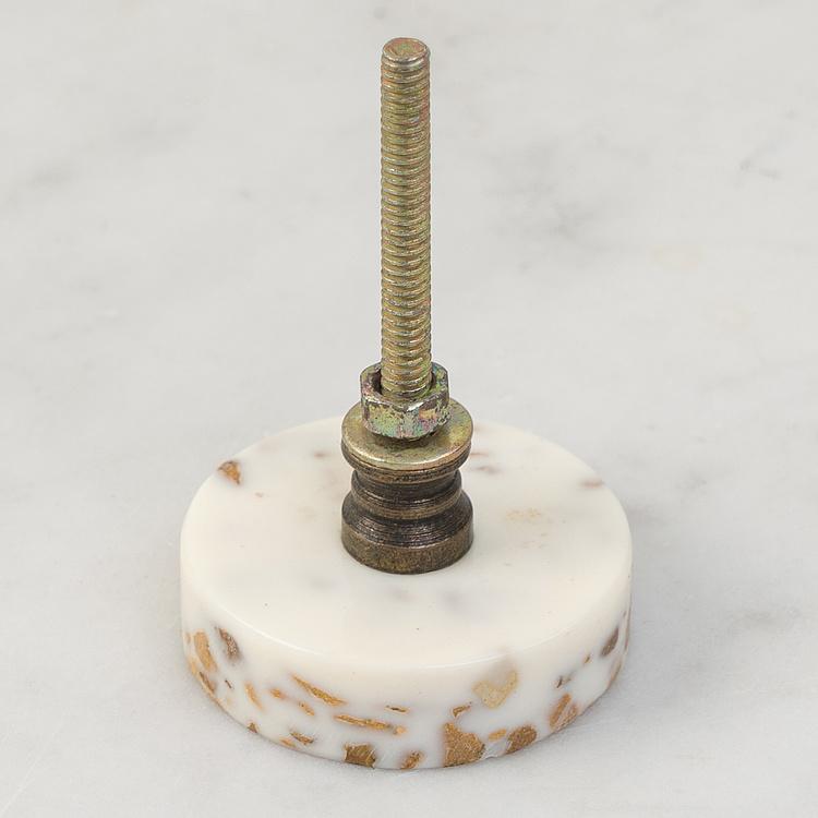 Мебельная ручка Терраццо горчичного цвета Colourful Terrazzo Knob Mustard