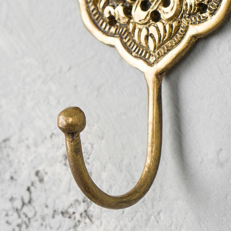 Крючок Танджавур в стиле бохо Thanjavur Solid Brass Boho Hook