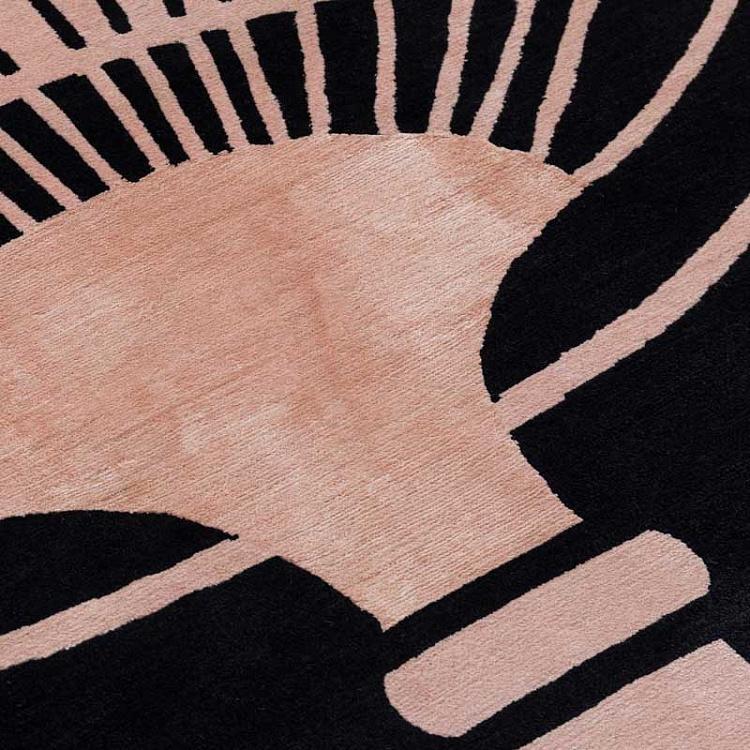 Ковёр с коротким ворсом Розовый веер Fool Moon Fan Pink