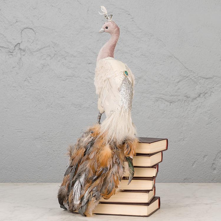 Статуэтка Павлин с золотой короной, M Peacock With Golden Crown Medium