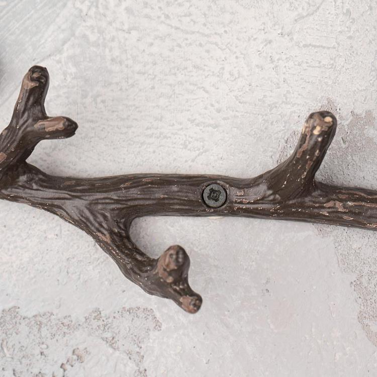 Настенная вешалка для одежды Белка на ветке Coat Holder Squirrel On Branch