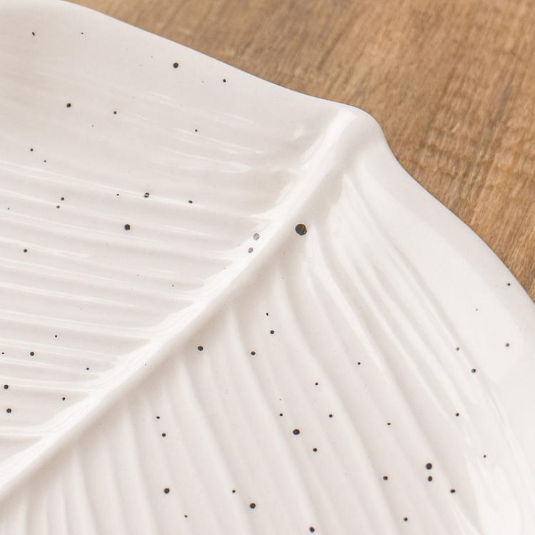 Широкое сервировочное блюдо-лист Зельда, L Zelda Plate Leaf Wide Large