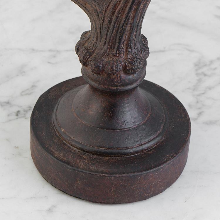 Настольная лампа с оленьими рогами и меховым абажуром Deer Antlers Table Lamp With Fur Shade