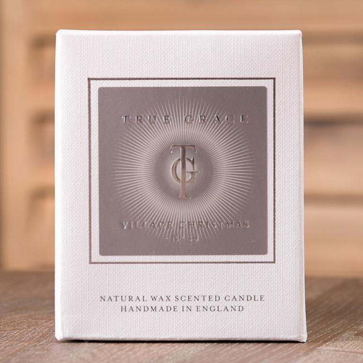 Аромасвеча Рождество в деревне Glass Classic Candle Village Christmas