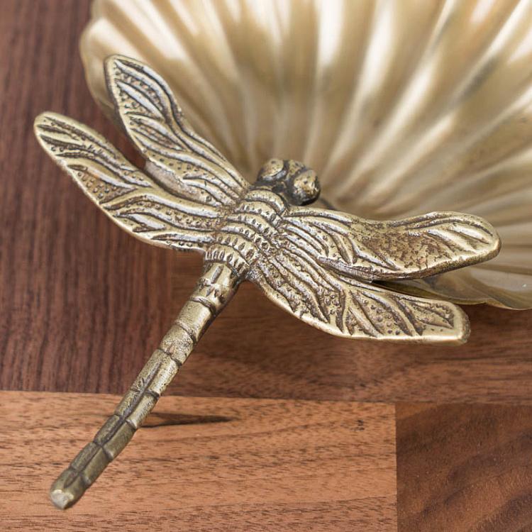 Подставка для мелочей и украшений Стрекоза Dragonfly Tray Brass Finish