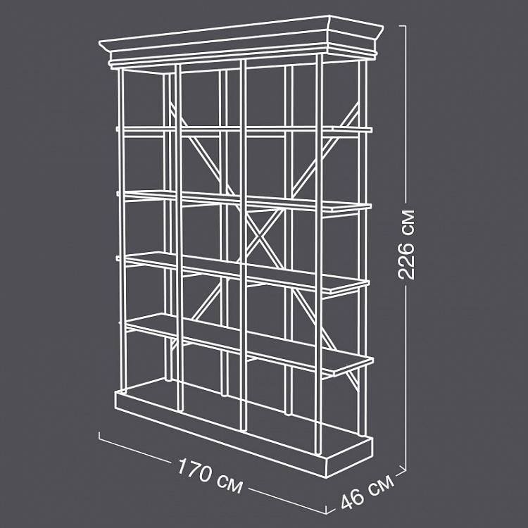 Стеллаж из кедра и железа Cedar And Iron Shelf