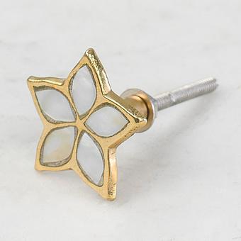 Мебельная ручка Star Brass Pearl Knob