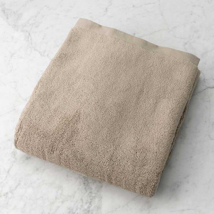 Дымчато-бежевое махровое банное полотенце Олимпия 76x142 см Olympia Bath Towel Vapour 76x142 cm