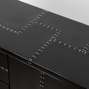 Комод Knight Cabinet RM алюминий Jet Black