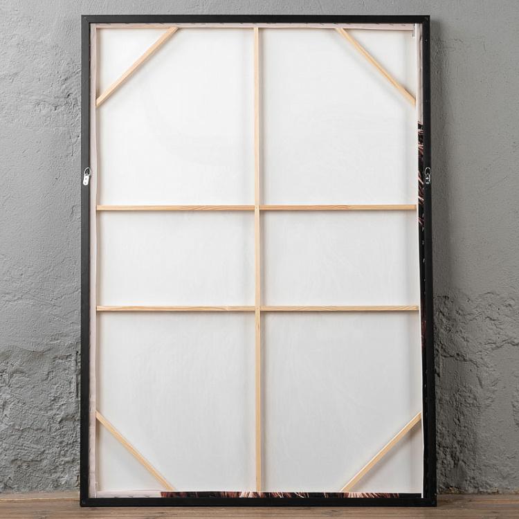 Фото-принт на холсте в раме Як Canvas Picture With Brown Frame Highland