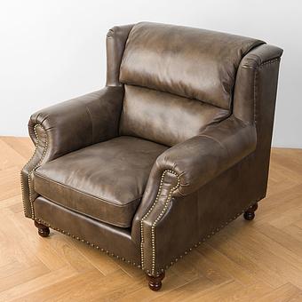 Кресло Churchill Armchair RM натуральная кожа Antique Master