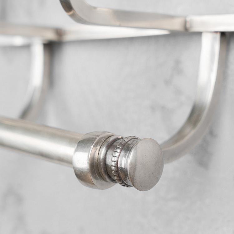 Держатель туалетной бумаги и журналов цвета состаренного серебра Beaded Magazine Toilet Roll Holder Antique Silver