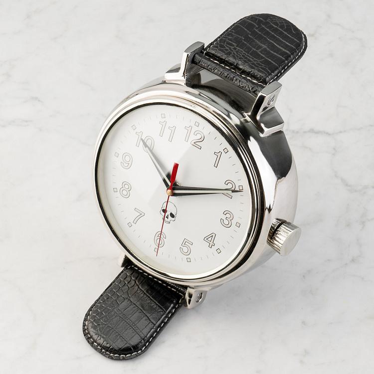 Настольные часы в виде наручных часов с черепом Skull Watch Style Table Clock