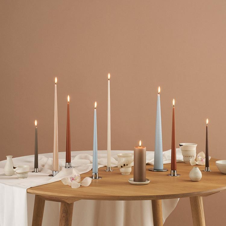 Парафиновая свеча конусная матовая Taper Candle Matt